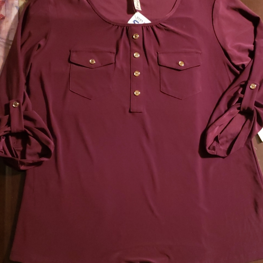 Womens~Knit Top~Petite Large